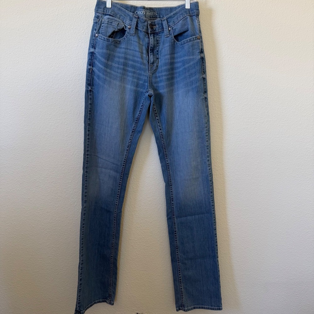 Cody James Mens Medium Wash Straight Leg Denim Jeans Blue 32x36 Cowboy Workwear